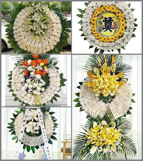 广东清远市英德市黄花镇岩背村花圈速递